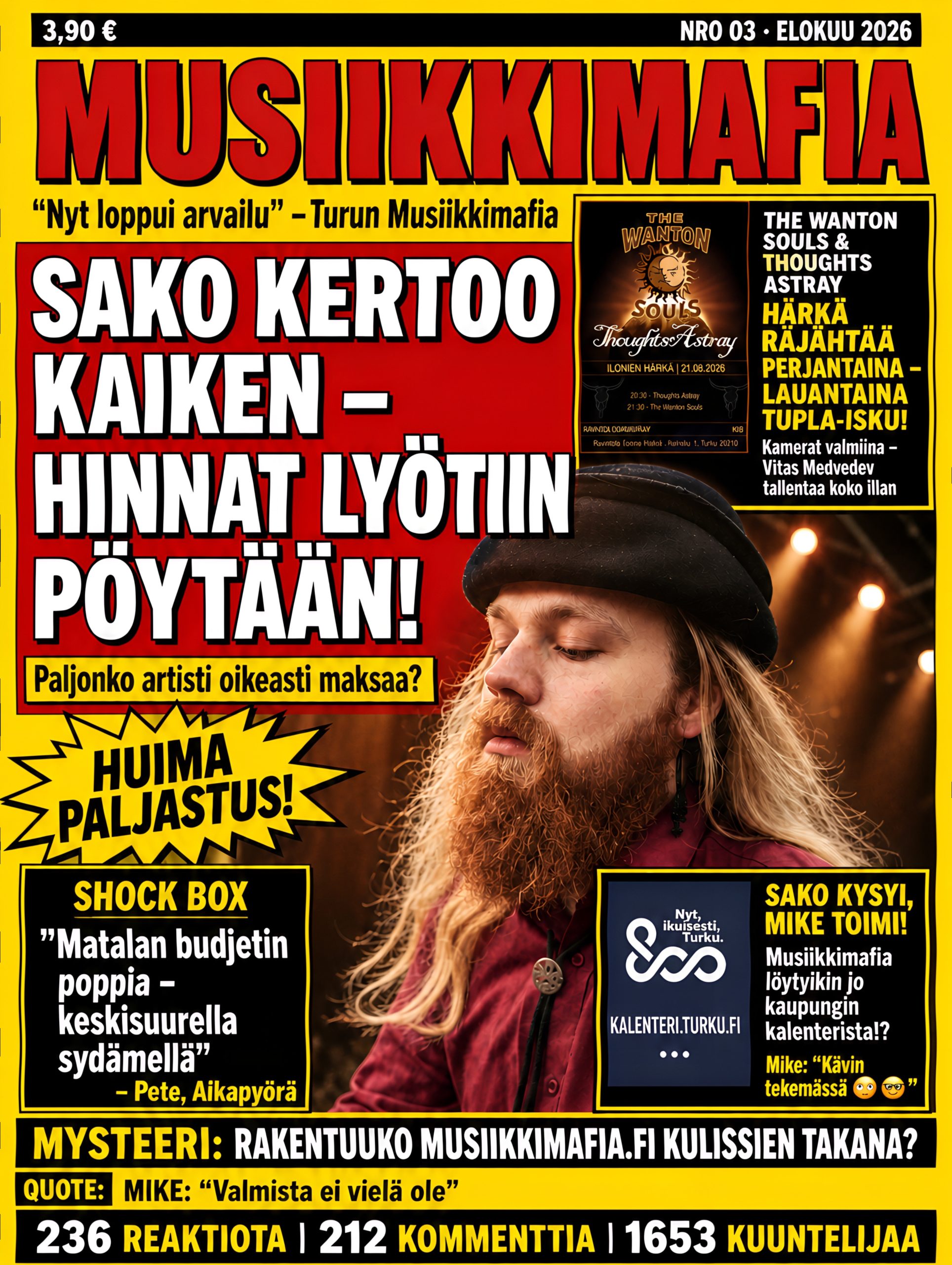 Nyt loppui keikkahintojen arvailu! | SKENEKÄSTI #3 | VKO 34/2026